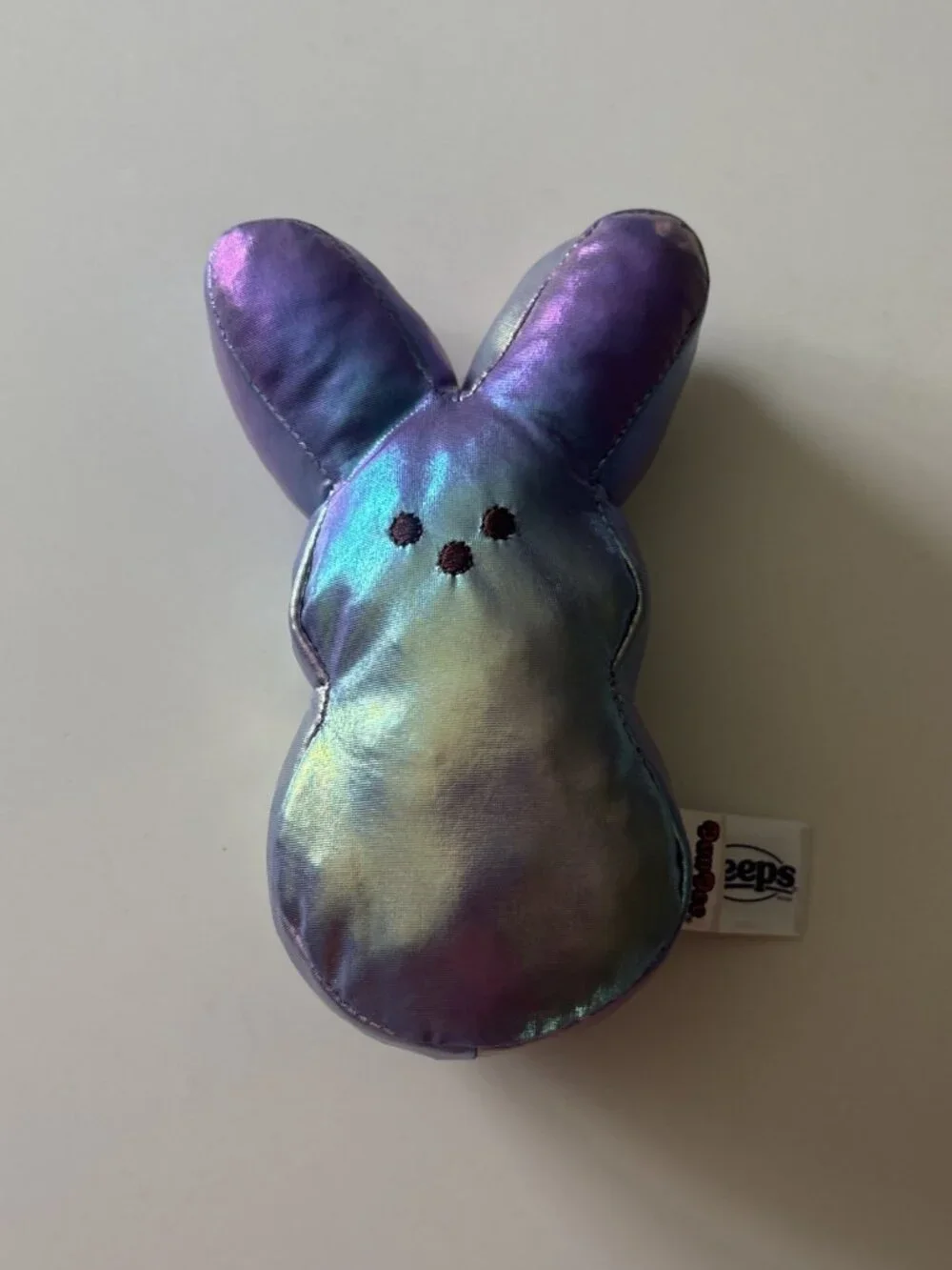 NEW Iridescent shiny PURPLE PEEPS bunny plush stuffed animal toy
